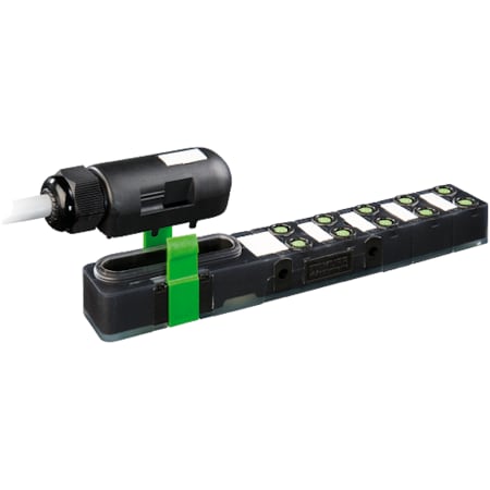 Murrelektronik EXACT8, 10XM8, 3 POLE PLUG. CAP, SPRING-TERM., 5.0m PUR 10*0, 34+2*0, 75 exit norm. 8000-80040-3840500